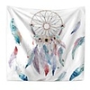Wall Tapestry Art Decor Blanket Curtain Picnic Tablecloth Hanging Home Bedroom Living Room Dorm Decoration Polyester White Starry Dream Catcher Beauty View