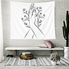 Wall Tapestry Art Decor Blanket Curtain Picnic Tablecloth Hanging Home Bedroom Living Room Dorm Decoration Polyester Wonderful Hand Stick Figure Views