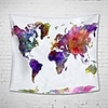 Wall Tapestry Art Decor Blanket Curtain Picnic Tablecloth Hanging Home Bedroom Living Room Dorm Decoration Polyester World Map View