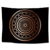 Wall Tapestry Art Decor Blanket Curtain Picnic Tablecloth Hanging Home Bedroom Living Room Dorm Decoration Polyster Bohemia Black Background Gold Round Mandala Beauty Views