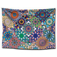 Wall Tapestry Art Decor Blanket Curtain Picnic Tablecloth Hanging Home Bedroom Living Room Dorm Decoration Polyster Bohemia Mandala Floral Colorful Beauty View