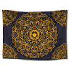 Wall Tapestry Art Decor Blanket Curtain Picnic Tablecloth Hanging Home Bedroom Living Room Dorm Decoration Polyster Gold Bohemia Mandala View