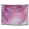 Wall Tapestry Art Decor Blanket Curtain Picnic Tablecloth Hanging Home Bedroom Living Room Dorm Decoration Polyster Light Purple Bohemia Mandala View