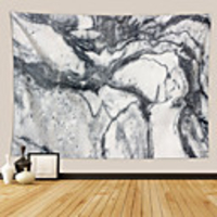 Wall Tapestry Art Decor Blanket Curtain Picnic Tablecloth Hanging Home Bedroom Living Room Dorm Decoration Polyster Print Black White Abstract Views