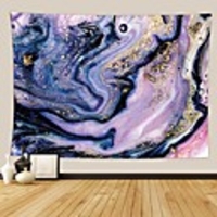 Wall Tapestry Art Decor Blanket Curtain Picnic Tablecloth Hanging Home Bedroom Living Room Dorm Decoration Polyster Print Colorful Bright River Abstract View