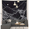 Wall Tapestry Art Decor Blanket Curtain Picnic Tablecloth Hanging Home Bedroom Living Room Dorm Decoration Polyster Sky Star Moon Mountain Peak Views