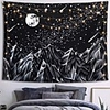 Wall Tapestry Art Decor Blanket Curtain Picnic Tablecloth Hanging Home Bedroom Living Room Dorm Decoration Polyster Star Moon Meteor Mountain Night View