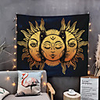 Wall Tapestry Art Decor Blanket Curtain Picnic Tablecloth Hanging Home Bedroom Living Room Dorm Decoration Tarot Psychedelic Mysterious Medieval Divination Celestial Sun Moon