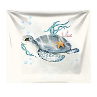 Wall Tapestry Art Decor Blanket Curtain Picnic Tablecloth Hanging Home Bedroom Living Room Dorm Decoration Turtle miniinthebox