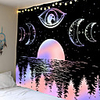 Wall Tapestry Art Decor Blanket Curtain Picnic Tablecloth Hanging Home Bedroom Living Room Dormitory Decoration Lake Water Moon