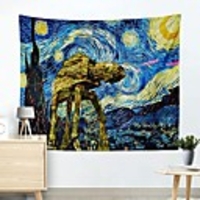 Wall Tapestry Art Decor Blanket Curtain Picnic Tablecloth Hanging Home Bedroom Living Room Dormitory Decoration Polyester Fiber Art Oil Painting
