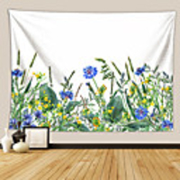 Wall Tapestry Art Decor Blanket Curtain Picnic Tablecloth Hanging Home Bedroom Living Room Dormitory Decoration Polyester Fiber Colored Flowers