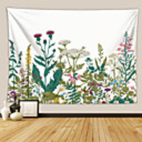 Wall Tapestry Art Decor Blanket Curtain Picnic Tablecloth Hanging Home Bedroom Living Room Dormitory Decoration Polyester Fiber Colored Flowers
