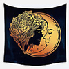 Wall Tapestry Art Decor Blanket Curtain Picnic Tablecloth Hanging Home Bedroom Living Room Dormitory Decoration Polyester Fiber Girl Moon