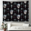 Wall Tapestry Art Decor Blanket Curtain Picnic Tablecloth Hanging Home Bedroom Living Room Dormitory Decoration Polyester Fiber Skull Feather