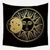 Wall Tapestry Art Decor Blanket Curtain Picnic Tablecloth Hanging Home Bedroom Living Room Dormitory Decoration Polyester Fiber Sun Moon Black Background
