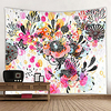 Wall Tapestry Wall Hanging Art Deco Blanket Curtain Hanging at Home Bedroom Living Room Art Deco Design Flowers miniinthebox