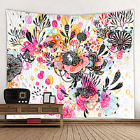 Wall Tapestry Wall Hanging Art Deco Blanket Curtain Hanging at Home Bedroom Living Room Art Deco Design Flowers miniinthebox