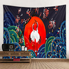 Wall Tapestry Wall Hanging Art Deco Blanket Curtain Hanging at Home Bedroom Living Room Decoration Creative Crane miniinthebox
