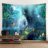 Wall Tapestry Wall Hanging Art Deco Blanket Curtain Hanging at Home Bedroom Living Room Decoration Fairytale Forest miniinthebox