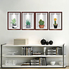 WallDecals Decor Vinyl DIY Cactus Wall Stickers Removable Waterproof Wallpaper Decals Art Easy Peel Stick for Kids Room Living Room Bedroom
