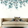 WallDecals Decor Vinyl DIY Green Tree Leaves Wall Stickers Removable Waterproof Wallpaper Decals Art Easy Peel Stick for Kids Room Living Room Bedroom