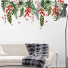 WallDecals Decor Vinyl DIY Green Tree Leaves and Floral Wall Stickers Removable Waterproof Wallpaper Decals Art Easy Peel Stick for Kids Room Living Room Bedroom miniinthebox