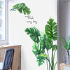 WallDecals Decor Vinyl DIY Green Tree Leaves Wall Stickers Removable Waterproof Wallpaper Decals Art Easy Peel Stick for Kids Room Living Room Bedroom