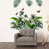 WallDecals Decor Vinyl DIY Green Tree Leaves Wall Stickers Removable Waterproof Wallpaper Decals Art Easy Peel Stick for Kids Room Living Room Bedroom