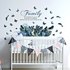 WallDecals Decor Vinyl DIY Green Tree Leaves Wall Stickers Removable Waterproof Wallpaper Decals Art Easy Peel Stick for Kids Room Living Room Bedroom