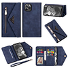 Wallet Case for Apple iPhone 12 11 SE2020 6.1 inch Zipper Leather Wallet Case Wrist Strap Flip Case Bumper Cover Lanyard Case for Women Girls Businessman iPhone 12 Pro Max iPhone 11 Case miniinthebox