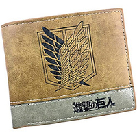 Wallets Inspired by Attack on Titan Naruto One Piece Anime Cosplay Accessories Wallet leatherette Men