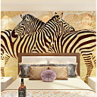 Wallpaper / Mural / Wall Cloth Canvas Wall Covering - Adhesive required Art Deco / 3D / Animal