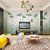 Wallpaper / Mural / Wall Cloth Canvas Wall Covering - Adhesive required Floral / Botanical / Art Deco / Trees / Leaves