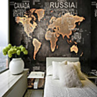 Wallpaper / Mural / Wall Cloth Canvas Wall Covering - Adhesive required Print / Pattern / 3D