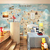 Wallpaper / Mural Canvas Wall Covering - Adhesive required Art Deco / Trees / Leaves / 3D