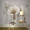 Wallpaper / Mural Canvas Wall Covering - Adhesive required Floral / Art Deco / 3D