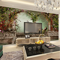 Wallpaper / Mural Canvas Wall Covering - Adhesive required Floral / Art Deco / 3D miniinthebox
