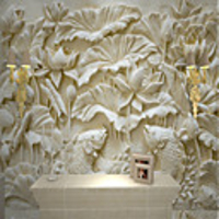 Wallpaper / Mural Canvas Wall Covering - Adhesive required Solid Colored / Art Deco / 3D