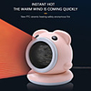 Warm air blower Heater Small Air Conditioning Portable Heater Mini Multi-Function Heater against overheating3 seconds heating