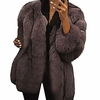 warm furry jacket women plus size short faux coat long sleeve outerwear coffee miniinthebox