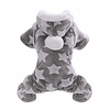 warm soft star pet dog puppy clothing clothes coat jacket sweater apparel warm pajamas for dogs puppies grey xxl