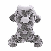 warm soft star pet dog puppy clothing clothes coat jacket sweater apparel warm pajamas for dogs puppies grey xxl