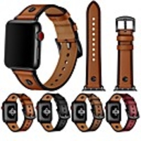 Watch Band for Apple Watch Series 5/4/3/2/1 / Apple Watch Series 6 Apple Classic Buckle / Business Band Quilted PU Leather / Genuine Leather Wrist Strap