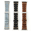 Watch Band for Apple Watch Series 5/4/3/2/1 Apple Classic Buckle Quilted PU Leather Wrist Strap