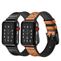 Watch Band for Apple Watch Series 5/4/3/2/1 Apple Classic Buckle Quilted PU Leather Wrist Strap