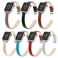 Watch Band for Apple Watch Series 5/4/3/2/1 Apple Classic Buckle Quilted PU Leather Wrist Strap