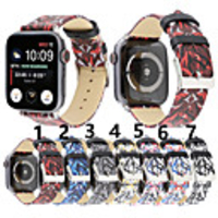 Watch Band for Apple Watch Series 5/4/3/2/1 Apple Classic Buckle Quilted PU Leather Wrist Strap