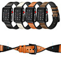 Watch Band for Apple Watch Series 6 / SE / 5/4 44mm / Apple Watch Series 6 / SE / 5/4 40mm / Apple Watch Series 3/2/1 38mm Apple Leather Loop Silicone / Genuine Leather Wrist Strap