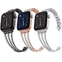 Watch Band for Apple Watch Series 6 / SE / 5/4 44mm / Apple Watch Series 6 / SE / 5/4 40mm / Apple Watch Series 3/2/1 38mm Apple Sport Band Stainless Steel Wrist Strap